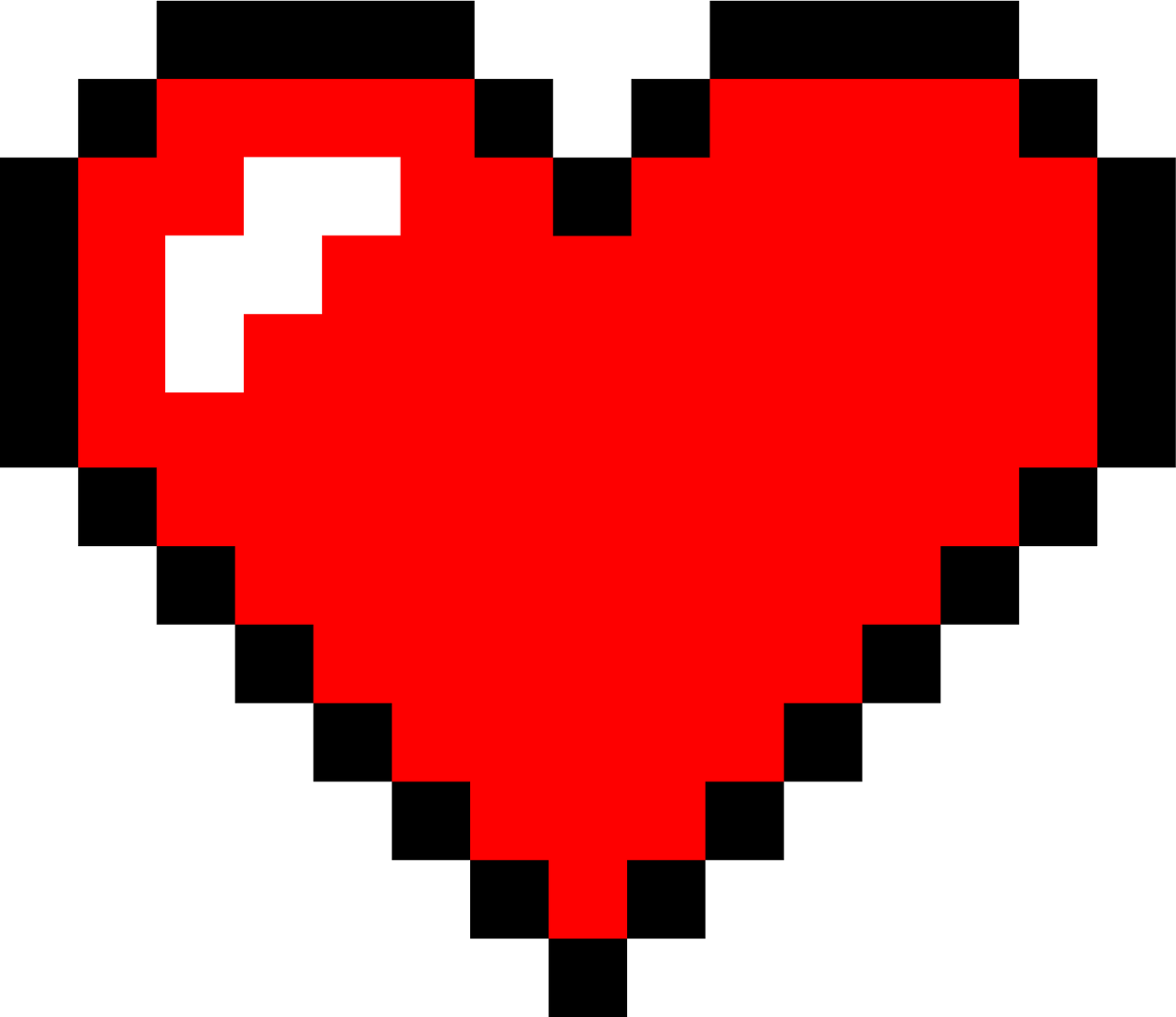 Pixel Heart Wipe and Take This Carry Case