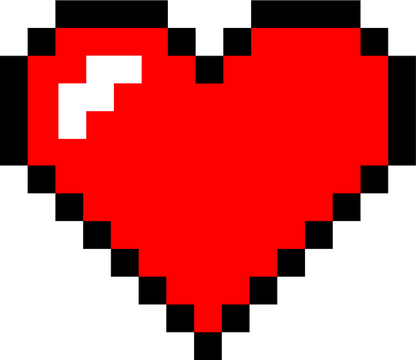 Pixel Heart Wipe and Take This Carry Case